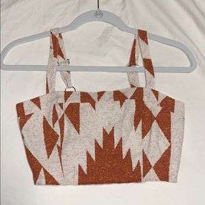 geometric crop top